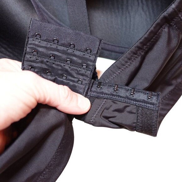 LN Playtex Secrets Balconette Full Figure Wirefree Bra Sz 38DDD Black 4824 - Picture 5 of 6